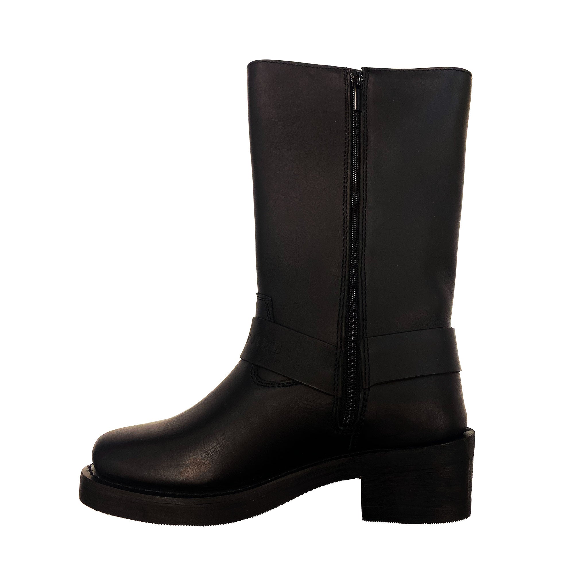 Black high boots men best sale