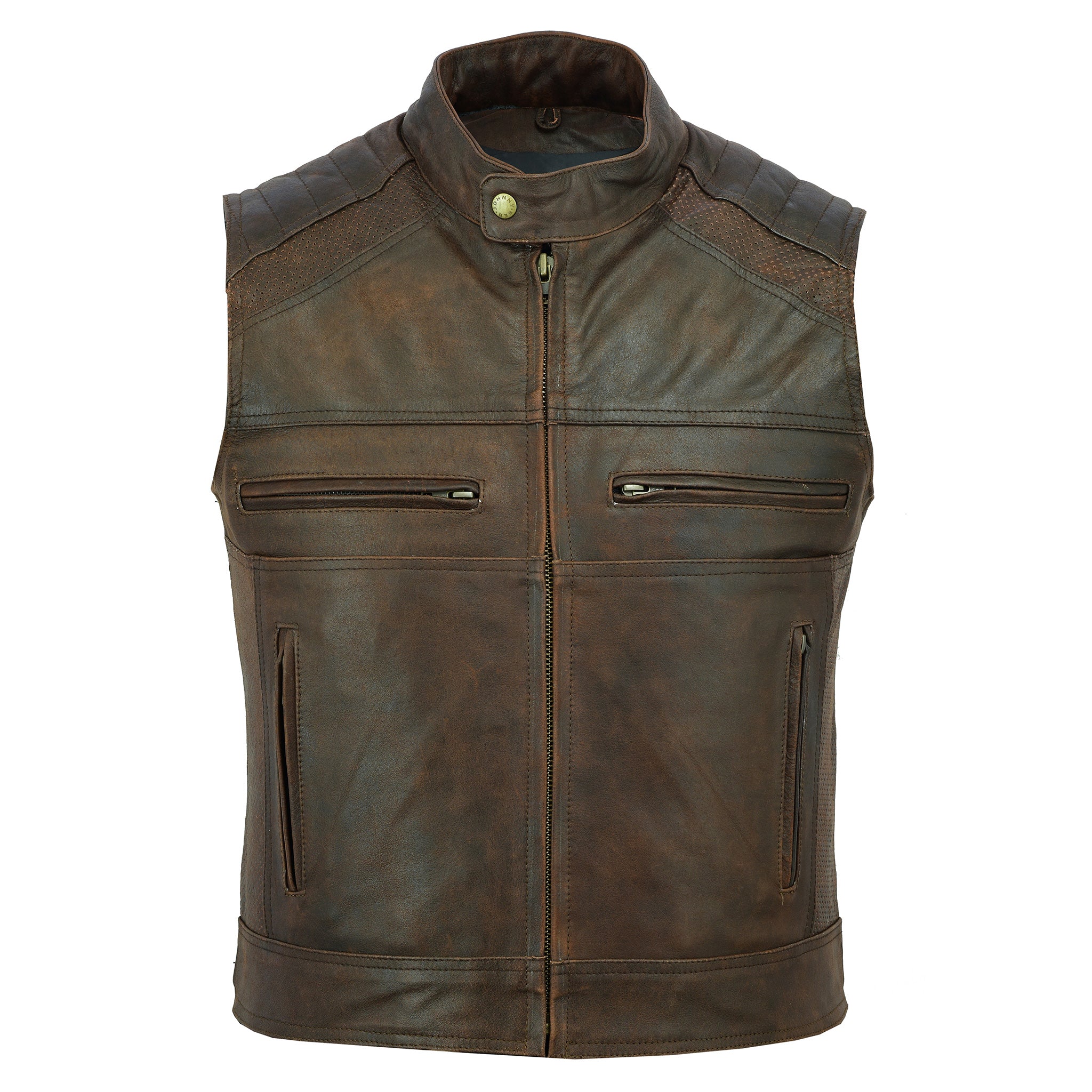 Men's Botany Vintage Leather Vest